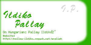 ildiko pallay business card